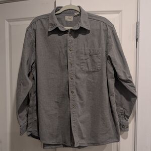 L.L. Bean Men's Gray Button Down Long Sleeve Shirt